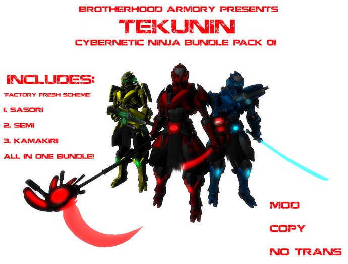 Second Life Marketplace Tekunin Bundle Pack 1